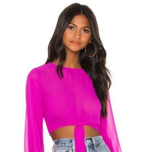 superdown jemma tie front top